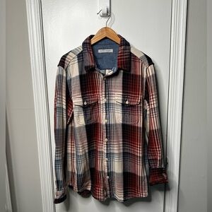Outerknown Men’s  Henna Rogue Plaid Blanket Shirt